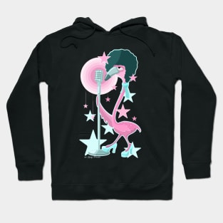 mrs.Fannie flamingo pop star / blue edition Hoodie